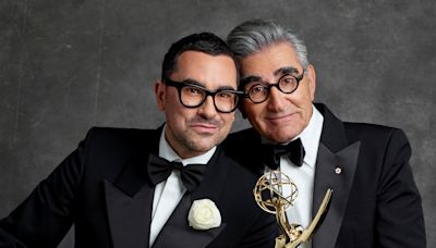 As Emmy hosts, Eugene and Dan Levy want to make the show a 'light and bright' night