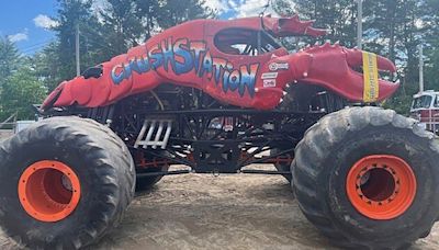Lobster-shaped monster truck topples utility poles in Maine mishap