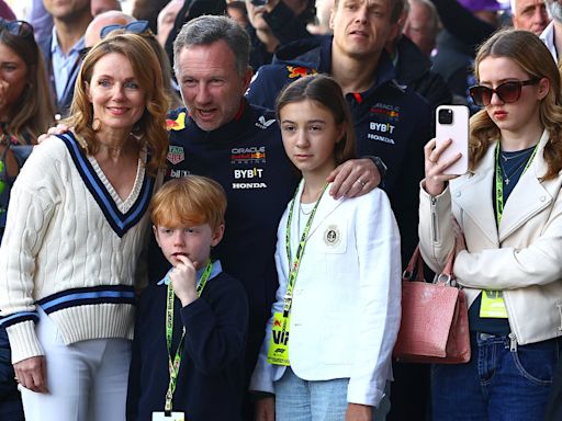 Geri Horner makes rare appearance with kids at the British Grand Prix