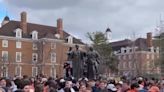 Illini fans celebrate Big Ten championship victory