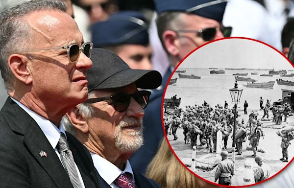 Tom Hanks & Steven Spielberg Attend 80th D-Day Anniversary in France