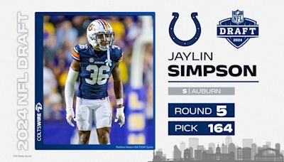 Breaking it down: Colts select Auburn DB Jaylin Simpson at pick 164