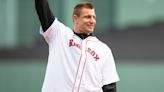 Rob Gronkowski Spikes Ball During First Pitch Before Red Sox Patriots' Day Game