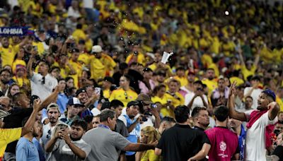 Darwin Núñez, Uruguay teammates enter stands as fans fight after Copa America loss to Colombia