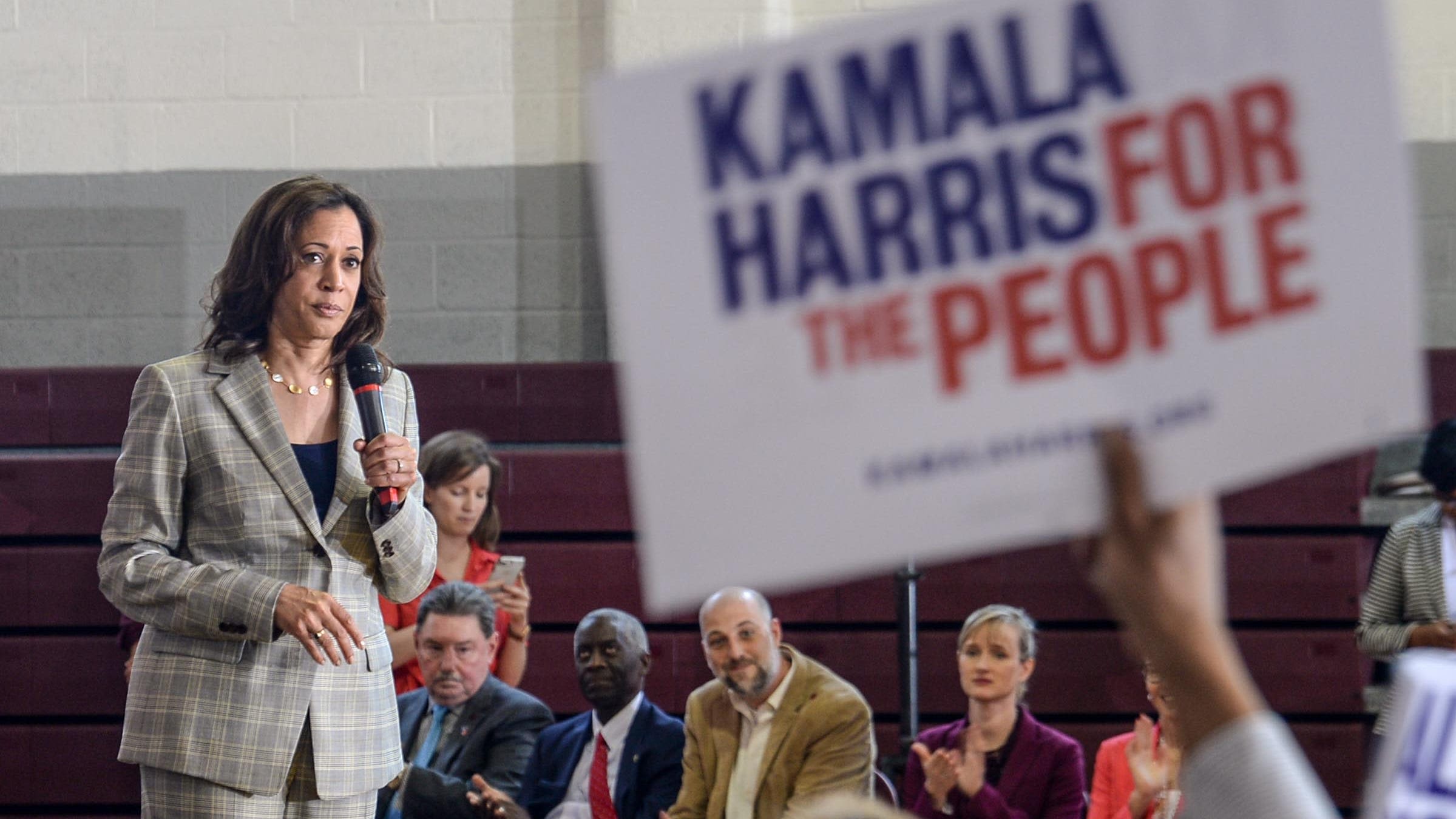 Looking for Kamala Harris campaign merch? T-shirts, lawn signs are already selling