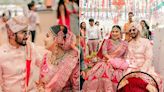 This bride personalized her wedding lehenga by asking her family members to write messages on her skirt