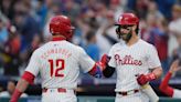 Schwarber homers twice as Phillies finish sweep of Rockies