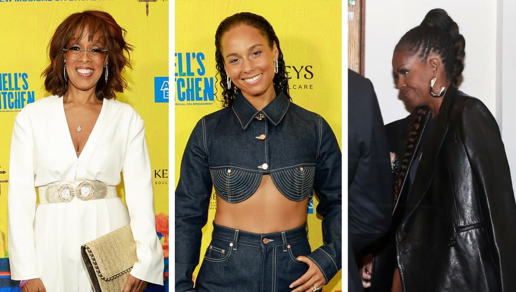 Alicia Keys Revives Her Y2K Style Era in Jean Paul Gaultier Conical Bra Cup Denim Jacket With Michelle...