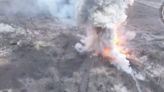 Moment Ukraine obliterates Russia armour as fighting rages across the front line