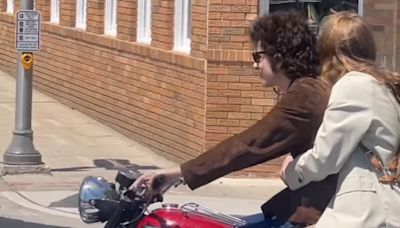 See Timothée Chalamet take Cape May as Bob Dylan with Elle Fanning in ‘A Complete Unknown’