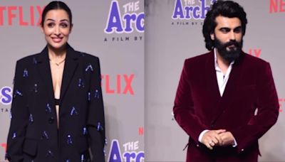 Malaika Arora rushes past Arjun Kapoor at Delhi event amid breakup rumours, he tries to shield her in crowd. Watch