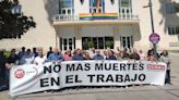 Los sindicatos se concentran por el último accidente de trabajo mortal en la provincia de Jaén
