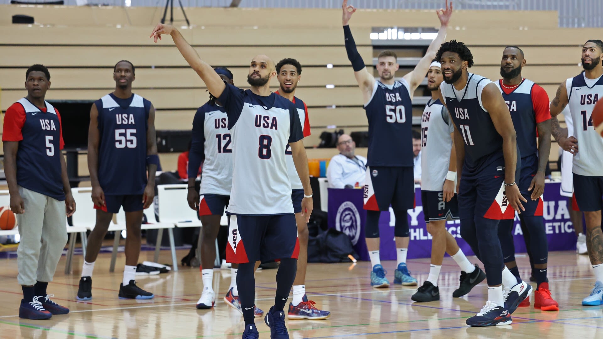 Team USA update: White arrives, Durant still sidelined, reacting to shooting of Trump
