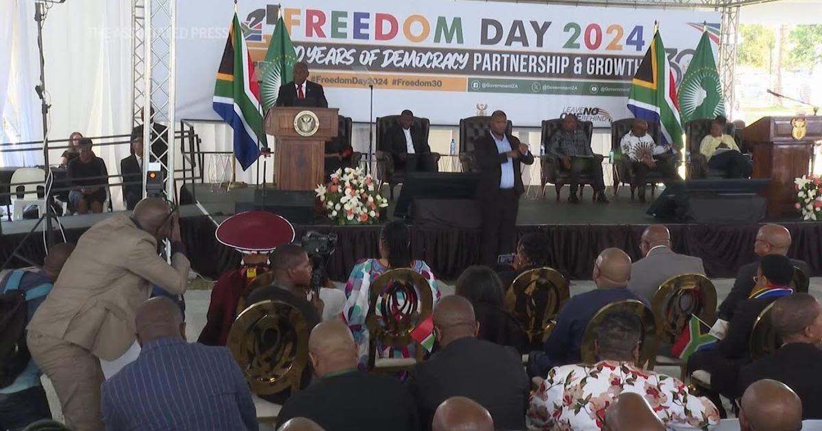 Thirty years since apartheid ended, South Africa's celebrations set against growing discontent