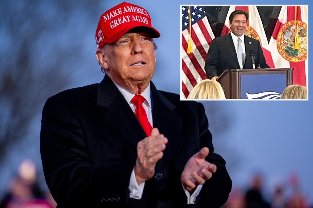 Trump hails ‘full and enthusiastic support’ from Ron DeSantis after ‘great meeting’ with the Florida governor