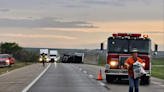 Eastbound I-70 closed due to knocked over semis, high winds