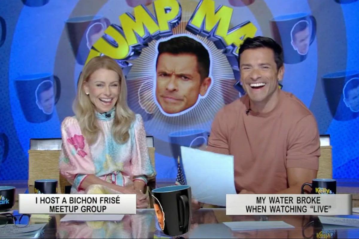 'Live' fan tells Kelly Ripa and Mark Consuelos that her water broke while watching Ryan Seacrest on the show in 2018: "It was right when he had finished saying the date"