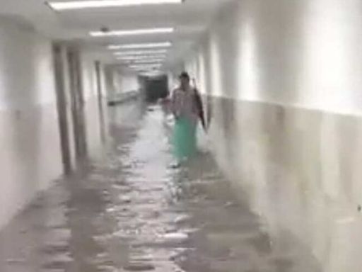 VIDEO: Se inunda sótano de Hospital General del IMSS en Ciudad Madero, Tamaulipas