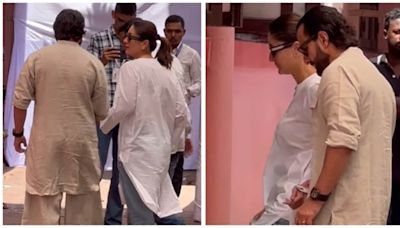 Pataudis have arrived: Kareena Kapoor, Saif Ali Khan cast votes in Lok Sabha Election 2024; twin in kurtas. Watch