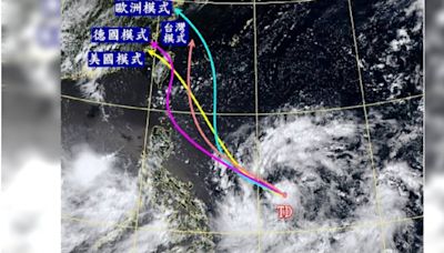 「凱米颱風」各國預測路徑一次看！ 美國模式曝恐發展為「強颱」