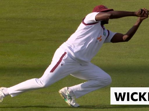 England v West Indies: Jason Holder catch dismisses Zak Crawley