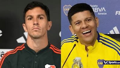 Nacho Fernández y Marcos Rojo, las voces de River y Boca en la conferencia previa al Superclásico