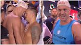 Tyson Fury & Oleksandr Usyk’s final face-off ended in explosive fashion