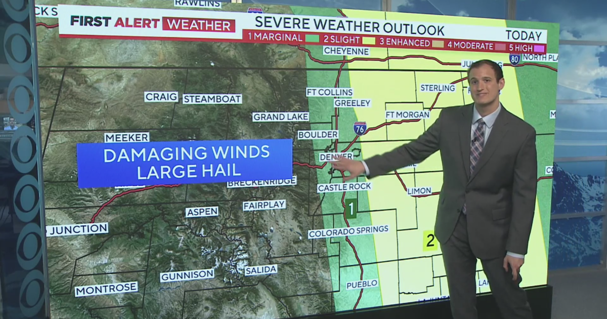 Strong to severe storms expected on Colorado's Front Range, Eastern Plains later in the day Wednesday