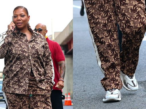 Queen Latifah Gets Sporty in Amiri MA Runner Sneakers on ‘The Equalizer’ Set