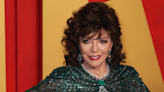 Joan Collins, 90, Boldly Rocks Sheer Top for Outing With Husband Percy Gibson