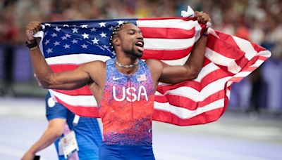 Noah Lyles explains how he won the Olympic men's 100-meter final in a photo finish