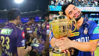 Rinku Singh Bows Down To Gautam Gambhir After Kolkata Knight Riders Lift IPL 2024 Title