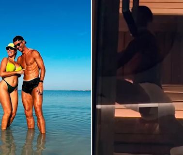 Cristiano Ronaldo mostró cómo es su rutina de elongación junto a Georgina Rodríguez durante sus vacaciones