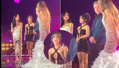 Filtran video en el que Thalía y Becky G discuten en pleno escenario