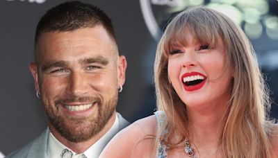 See Travis Kelce React to Taylor Swift Performing Songs Rumored to Be About Him During Eras Tour