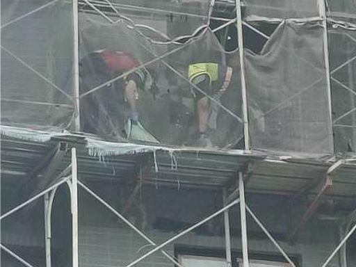 工安意外9樓重摔至3樓鷹架 女工命大手骨折送醫 - 社會