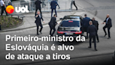 Primeiro-ministro da Eslováquia, Robert Fico é alvo de ataque a tiros e socorrido para hospital
