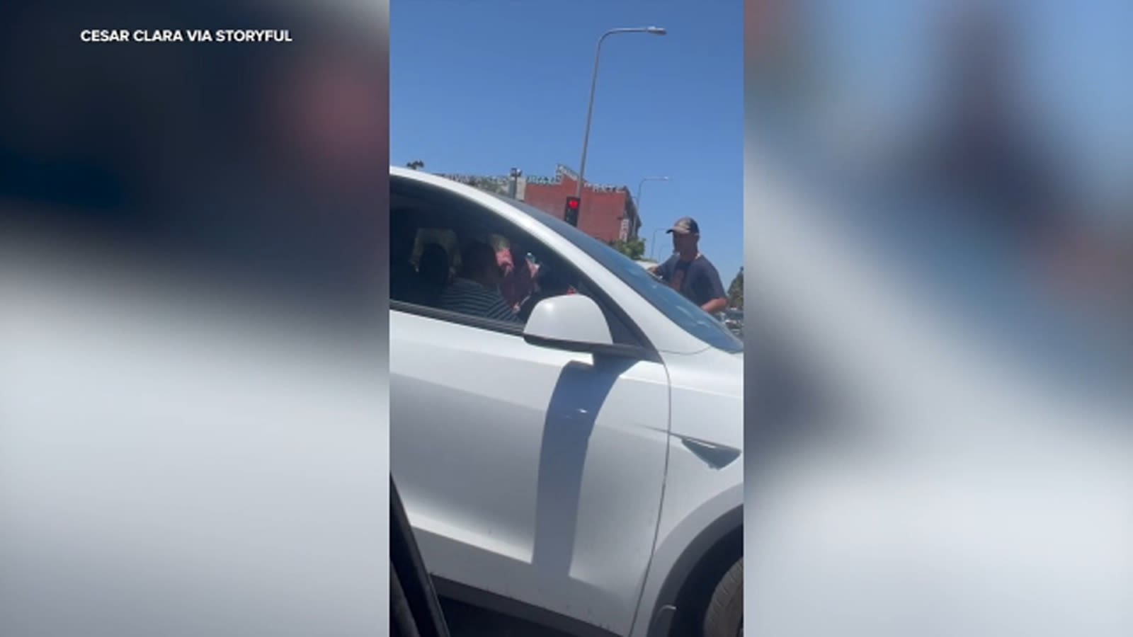 Good Samaritans help stop attempted carjacking in Los Angeles, video shows