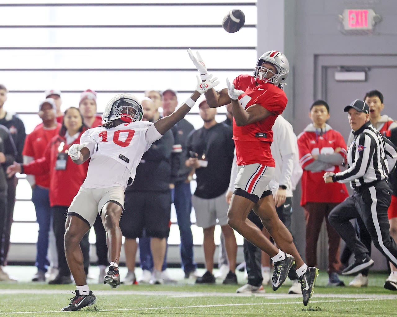 Which Ohio State football freshman has impressed DC Jim Knowles? Hint: He’s a receiver