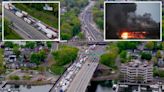 Demolition begins on I-95 bridge after massive tanker fire, sparking traffic nightmare as area schools closed