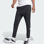 【豬豬老闆】ADIDAS LOUNGE FLEECE PANTS 黑 休閒 運動 錐形腿 縮口褲 長褲 男 IP3708