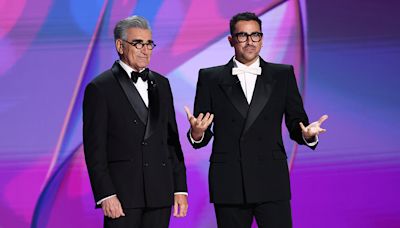 Emmy Hosts Dan and Eugene Levy Roast ‘The Bear’ for Being a Comedy Nominee With No Jokes and More During Monologue