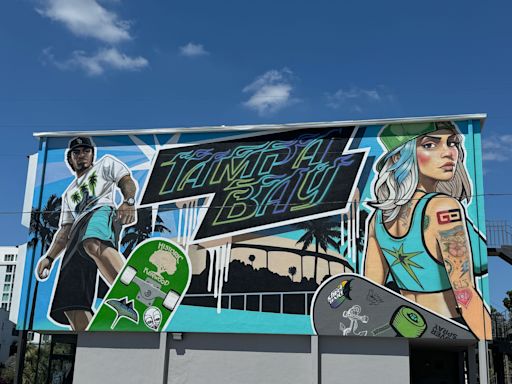 So long Tom Brady, new Rays skater uniform inspires replacement mural