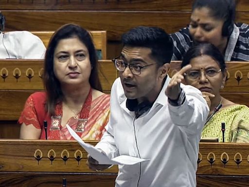 TMC's Abhishek Banerjee does a ‘Pathaan’ in Lok Sabha as he warns Modi govt: ‘Kursi ki peti baandh lijiye…’