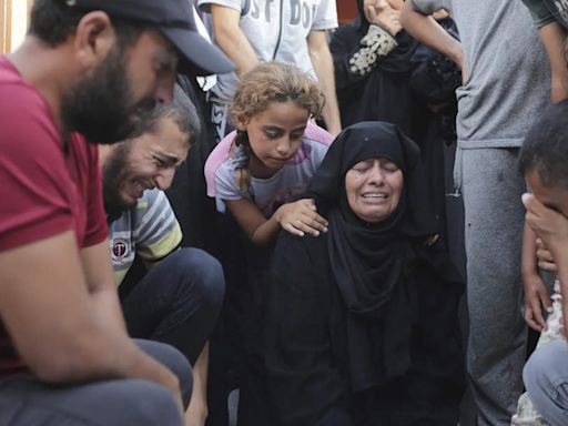 Israeli strikes kill 16 at school housing displaced Gazans, health officials say