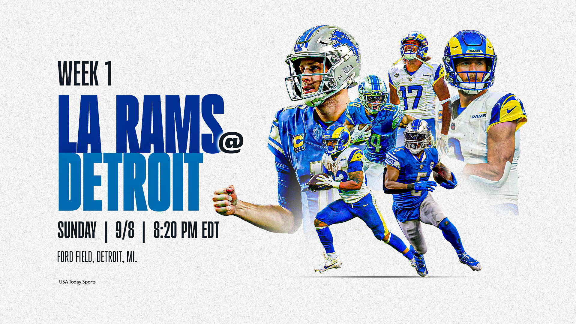 Lions vs. Rams: How to watch, listen and stream the Week 1 matchup