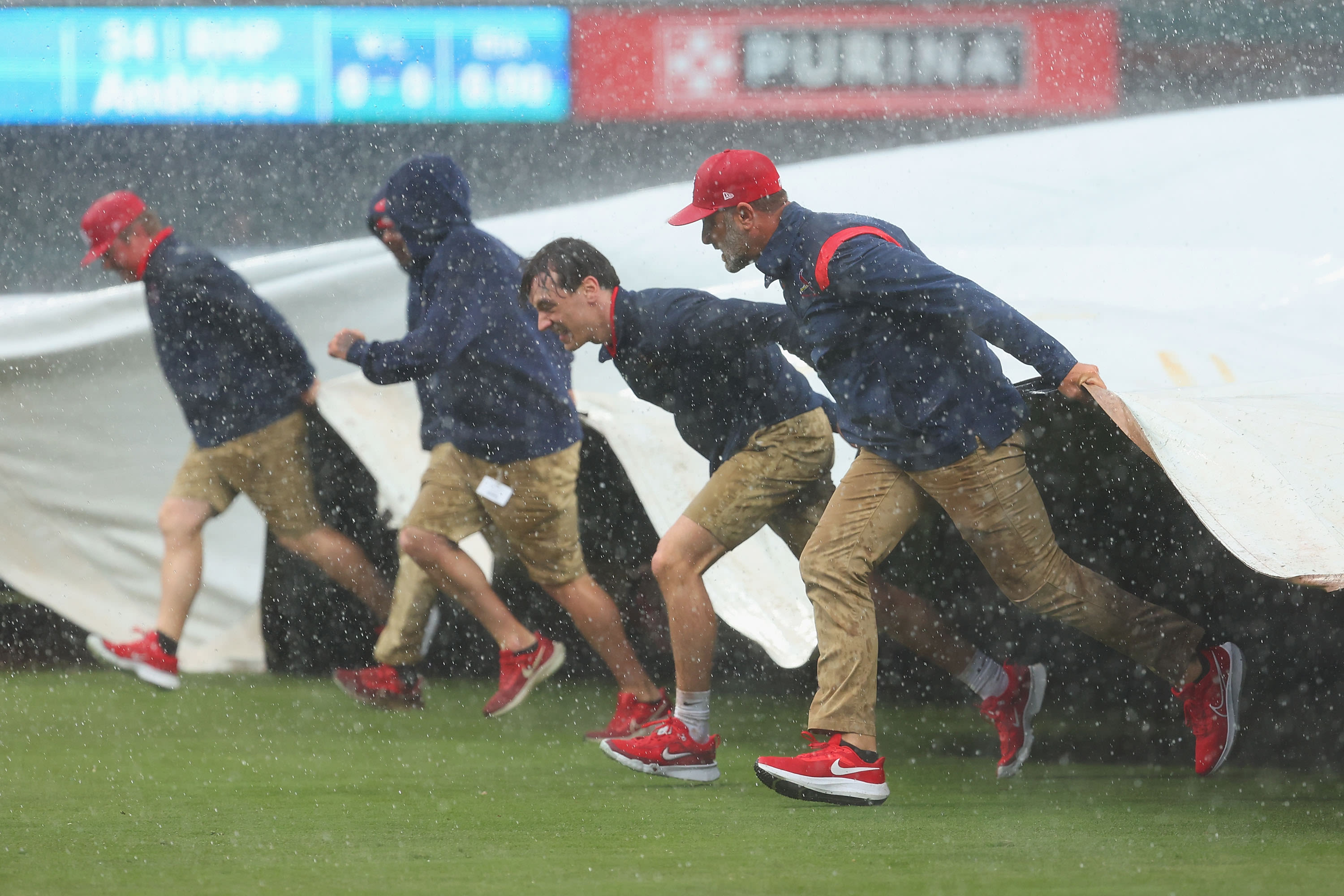 White Sox game in rain delay with one out left in extra innings