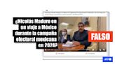 Video de Maduro en México fue filmado en 2021, no días antes de las elecciones mexicanas en 2024