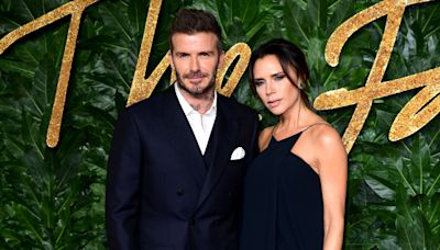 David and Victoria Beckham recreate purple wedding look to celebrate anniversary