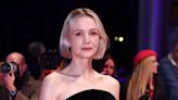 Carey Mulligan Wore a Fresh-off-the-Runway Optical Illusion Dress From Schiaparelli